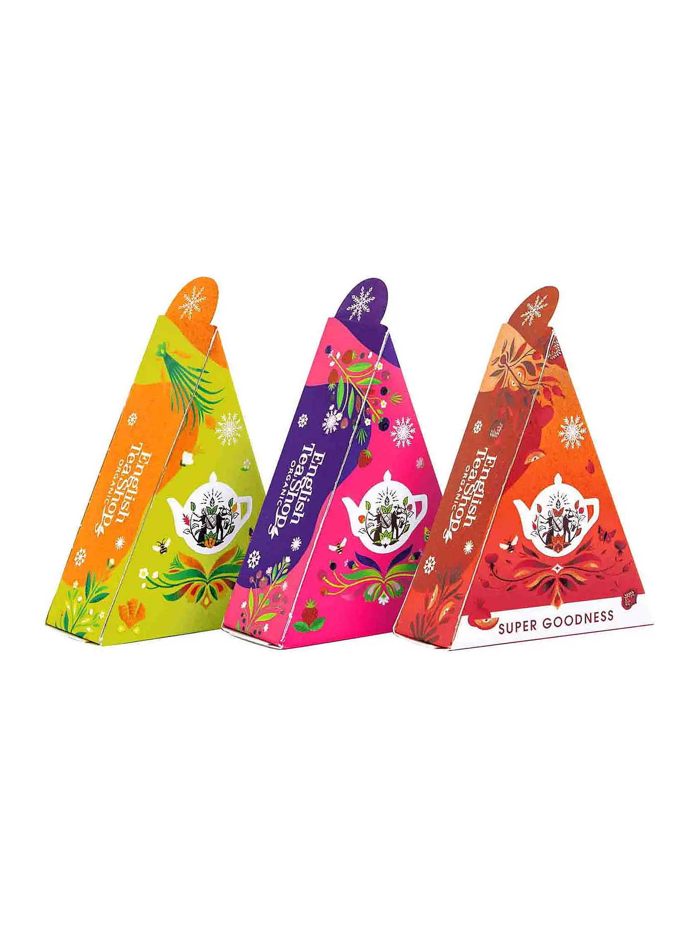 ENGLISH TEA SHOP | Teegeschenk "Holiday Wellness", BIO, 12 Pyramidenbeutel | bunt
